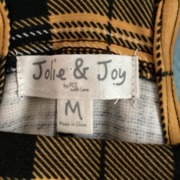 Jolie & Joy by FCI Plaid Ponte Skitall size M Girls - Picture 3 of 8